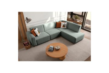 Rynvar Sofa med sjeselong 4-seter - Grønn - Møbler - Sofaer - Sofaer med sjeselong - 4 seters sofa med divan