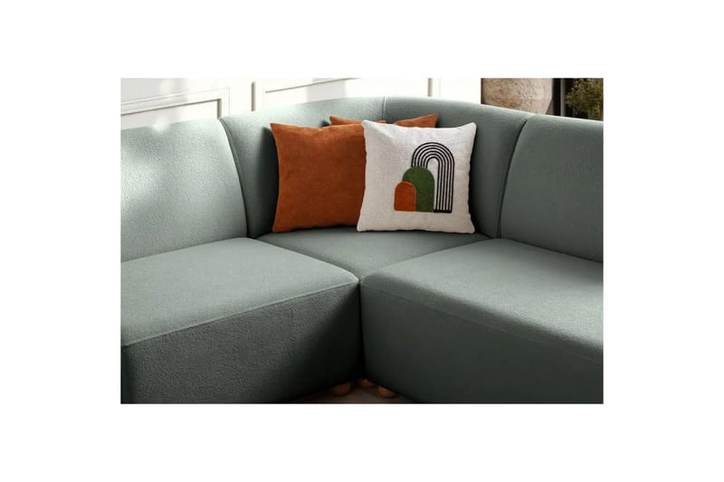 Rynvar Sofa med sjeselong 4-seter - Grønn - Møbler - Sofaer - Sofaer med sjeselong - 4 seters sofa med divan