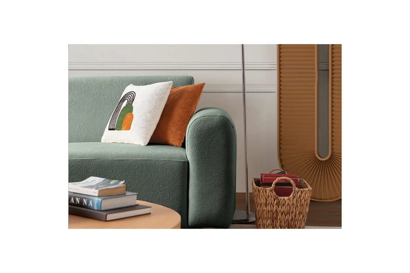 Rynvar Sofa med sjeselong 4-seter - Grønn - Møbler - Sofaer - Modulsofaer - Komplett modulsofa