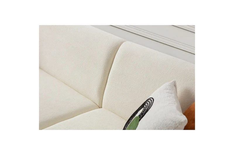 Rynvar Sofa med sjeselong 4-seter - Hvit - Møbler - Sofaer - Modulsofaer - Komplett modulsofa