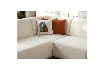 Rynvar Sofa med sjeselong 4-seter - Hvit - Møbler - Sofaer - Modulsofaer - Komplett modulsofa