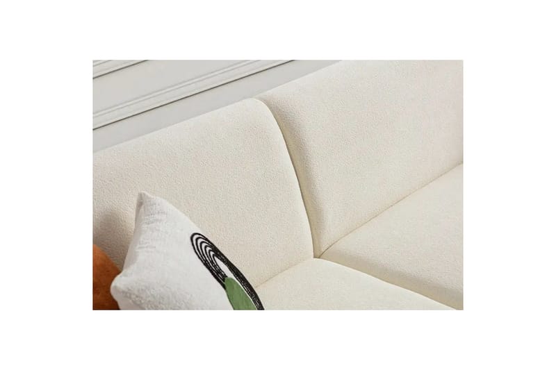 Rynvar Sofa med sjeselong 4-seter - Hvit - Møbler - Sofaer - Sofaer med sjeselong - 4 seters sofa med divan