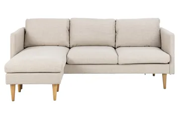Sanat 3-seters Sofa med Divan - Beige - Møbler - Sofaer - Sofaer med sjeselong - 3 seters sofa med divan