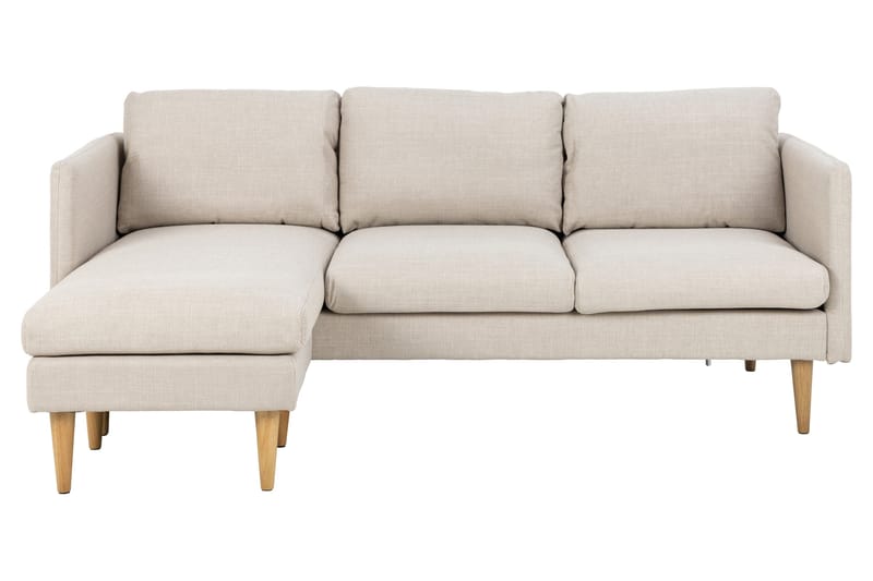 Sanat 3-seters Sofa med Divan - Beige - Møbler - Sofaer - Sofaer med sjeselong - 3 seters sofa med divan
