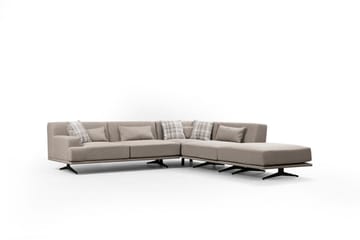 Sanroman Divansofa - Beige - Møbler - Sofaer - Sofaer med sjeselong