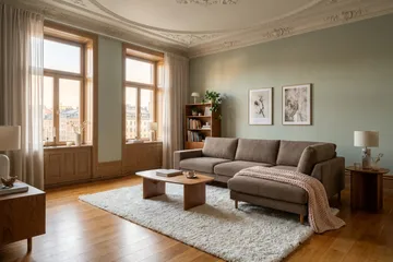 Scandi Dyp 4-seters sofa med sjeselong høyre i Kordfløyel - Brun - Møbler - Sofaer - Sofaer med sjeselong - 4 seters sofa med divan