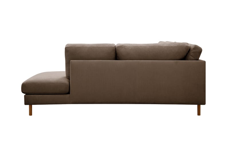 Scandi Dyp 4-seters sofa med sjeselong høyre i Kordfløyel - Brun - Møbler - Sofaer - Sofaer med sjeselong - 4 seters sofa med divan