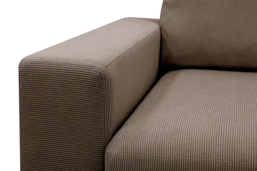 Scandi Dyp 4-seters sofa med sjeselong høyre i Kordfløyel - Brun - Møbler - Sofaer - Sofaer med sjeselong - 4 seters sofa med divan
