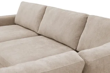 Scandi Dyp 4-seters sofa med sjeselong høyre i stoff - Møbler - Sofaer - Sofaer med sjeselong - 4 seters sofa med divan