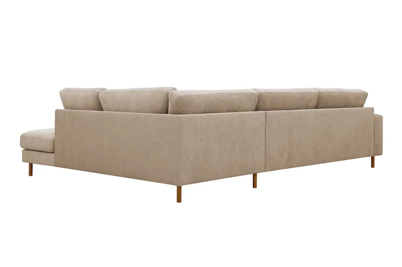 Scandi Dyp 4-seters sofa med sjeselong høyre i stoff - Møbler - Sofaer - Sofaer med sjeselong - 4 seters sofa med divan