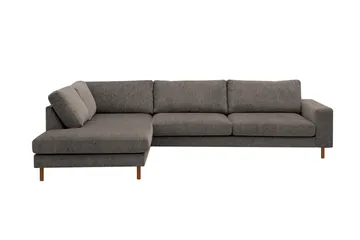 Scandi Dyp 4-seters sofa med sjeselong venstre i chenille