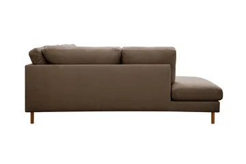 Scandi Dyp 4-seters sofa med sjeselong venstre i Kordfløyel - Brun - Møbler - Sofaer - Sofaer med sjeselong - 4 seters sofa med divan