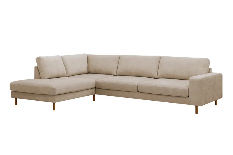 Scandi Dyp 4-seters sofa med sjeselong venstre i stoff - Møbler - Sofaer - Sofaer med sjeselong - 4 seters sofa med divan