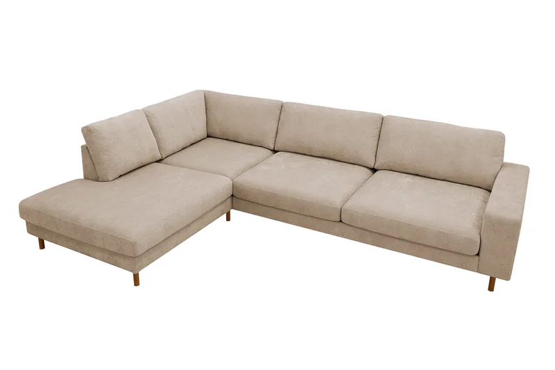 Scandi Dyp 4-seters sofa med sjeselong venstre i stoff - Møbler - Sofaer - Sofaer med sjeselong - 4 seters sofa med divan