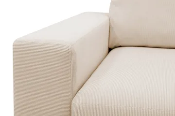 Scandi dyp 4-seters sofa med sjeselong på høyre side i kordfløyel - Beige - Møbler - Sofaer - Sofaer med sjeselong - 4 seters sofa med divan