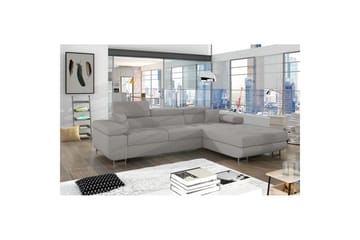 Seksjon Eltap Armando 289x85x203 cm - Jarell 03, Lys Grå, Høyre - Møbler - Sofaer - Sofaer med sjeselong - 3 seters sofa med divan