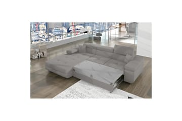 Seksjon Eltap Armando 289x85x203 cm - Jarell 03, Lys Grå, Venstre - Møbler - Sofaer - Sofaer med sjeselong - 3 seters sofa med divan