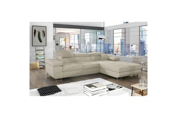 Seksjon Eltap Armando 289x85x203 cm - Jarell 18, Lys Beige, Høyre - Møbler - Sofaer - Sofaer med sjeselong - 3 seters sofa med divan