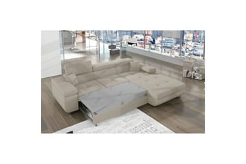 Seksjon Eltap Armando 289x85x203 cm - Jarell 18, Lys Beige, Høyre - Møbler - Sofaer - Sofaer med sjeselong - 3 seters sofa med divan