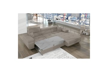 Seksjon Eltap Armando 289x85x203 cm - Jarell 20, Beige, Høyre - Møbler - Sofaer - Sofaer med sjeselong - 3 seters sofa med divan