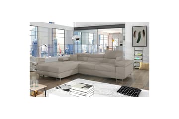 Seksjon Eltap Armando 289x85x203 cm - Jarell 20, Beige, Venstre - Møbler - Sofaer - Sofaer med sjeselong - 3 seters sofa med divan