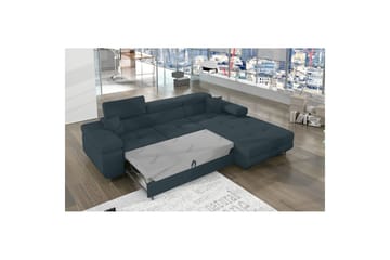Seksjon Eltap Armando 289x85x203 cm - Jarell 38, Blå, Høyre - Møbler - Sofaer - Sofaer med sjeselong - 3 seters sofa med divan
