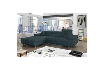 Seksjon Eltap Armando 289x85x203 cm - Jarell 38, Blå, Venstre - Møbler - Sofaer - Sofaer med sjeselong - 3 seters sofa med divan