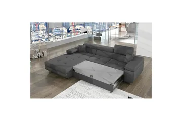 Seksjon Eltap Armando 289x85x203 cm - Sawana 21, Grå, Venstre - Møbler - Sofaer - Sofaer med sjeselong - 3 seters sofa med divan