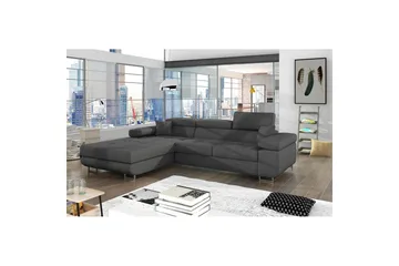 Seksjon Eltap Armando 289x85x203 cm - Sawana 21, Grå, Venstre - Møbler - Sofaer - Sofaer med sjeselong - 3 seters sofa med divan