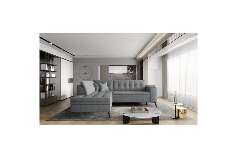 Seksjon Eltap Lanvin 260x210x93 cm - Gojo 5, Venstre - Møbler - Sofaer - Sofaer med sjeselong - 4 seters sofa med divan