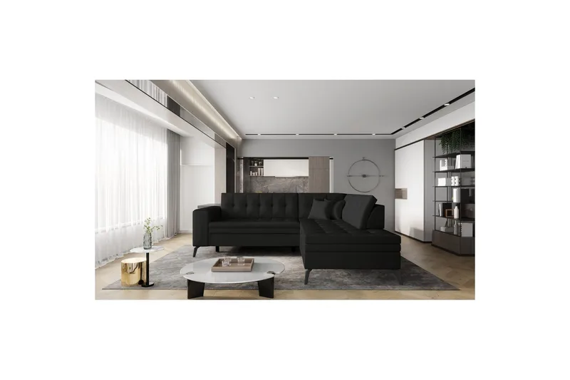 Seksjon Eltap Lanvin 260x210x93 cm, Softis 11, Høyre