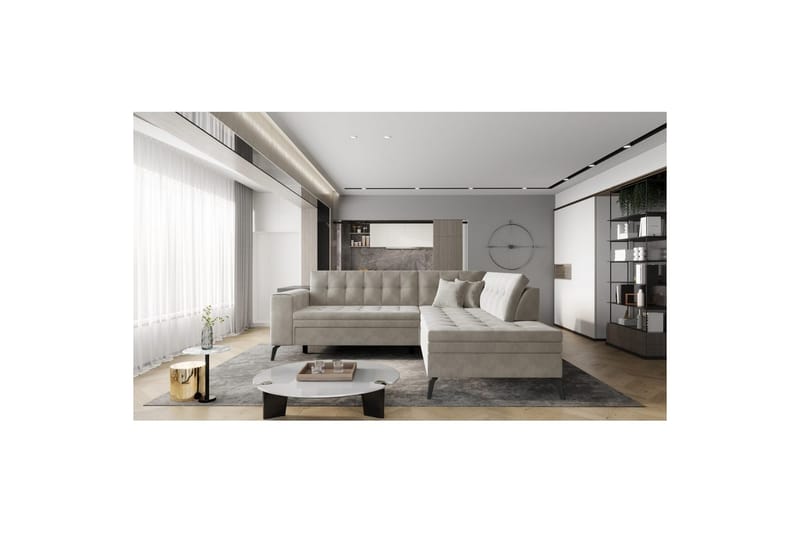 Seksjon Eltap Lanvin 260x210x93 cm - Sola 18, Høyre - Møbler - Sofaer - Sofaer med sjeselong - 4 seters sofa med divan