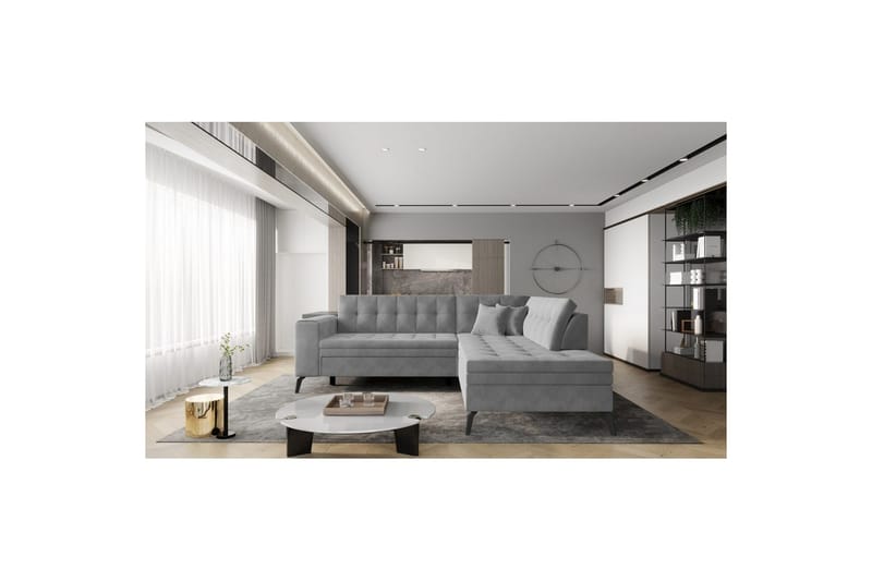 Seksjon Eltap Lanvin 260x210x93 cm - Sola 4, Høyre - Møbler - Sofaer - Sofaer med sjeselong - 4 seters sofa med divan