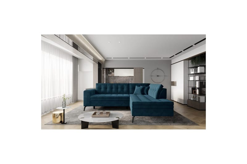 Seksjon Eltap Lanvin 260x210x93 cm, Velvetmat 40, Høyre