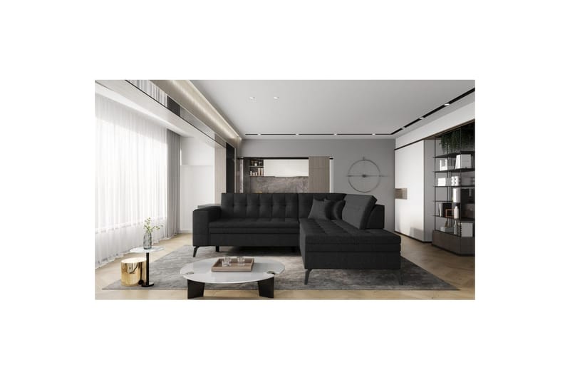 Seksjon Eltap Lanvin 260x210x93 cm - Vero 10, Høyre - Møbler - Sofaer - Sofaer med sjeselong - 4 seters sofa med divan