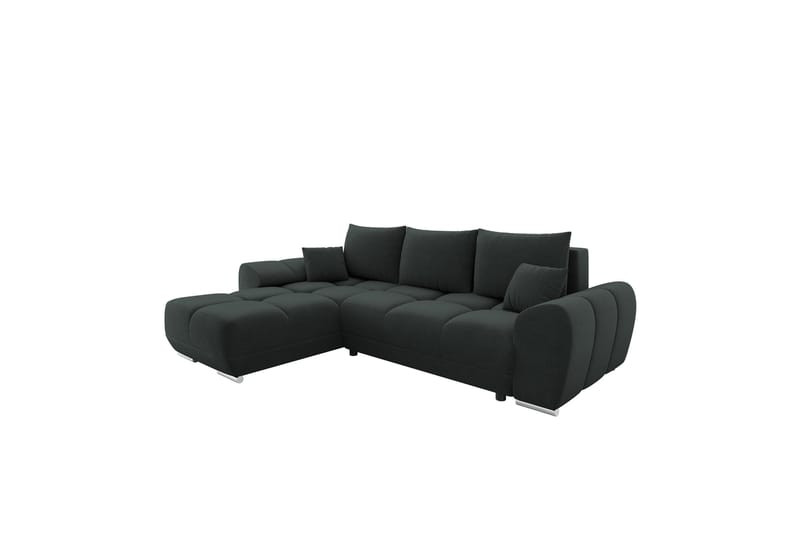 Simerly Sofa med Divan 3-seter, Svart