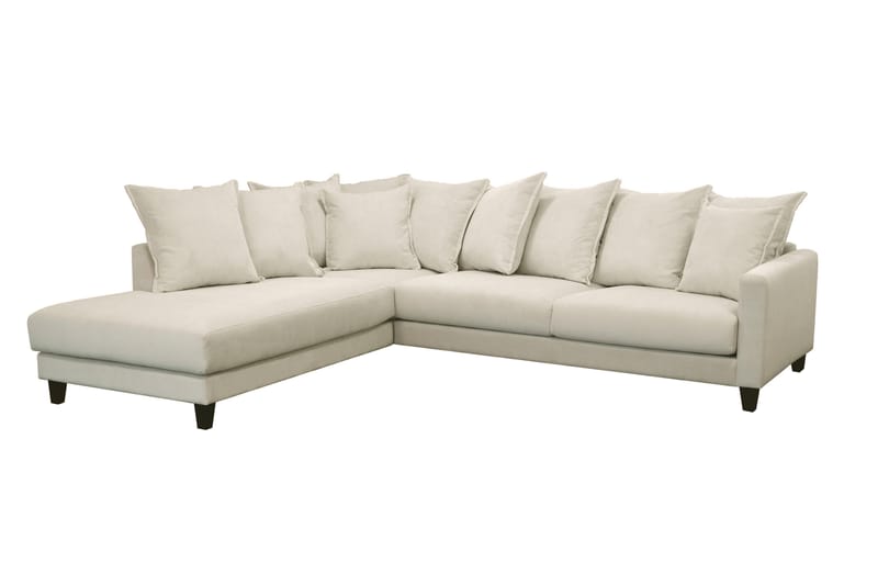 Sjeselongsofa 4-seters Lesnoy - Beige - 4 seters sofa med divan - Sofaer med sjeselong