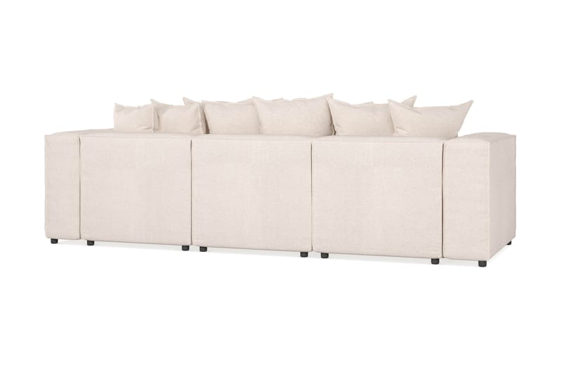 Sofa 3-seters m. Divan Narender - Beige - 3 seters sofa med divan - Sofaer med sjeselong