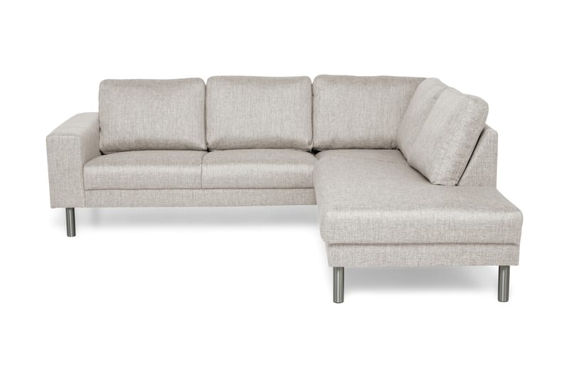 Sofa Erstavik 4-seter med Sjeselong Høyre - Beige - 4 seters sofa med divan - Sofaer med sjeselong