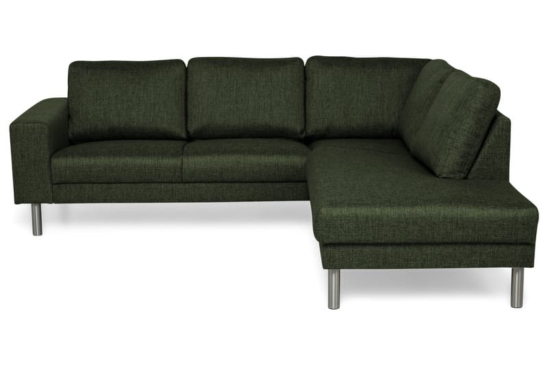 Sofa Erstavik 4-seter med Sjeselong Høyre - Grønn - 4 seters sofa med divan - Sofaer med sjeselong