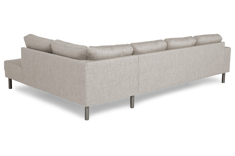 Sofa Erstavik Large med Sjeselong Høyre - Beige - Sofaer med sjeselong