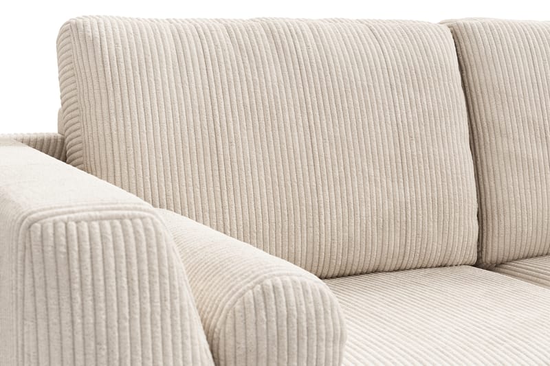 Sofa Friday Lyx 4-seter med Sjeselong Høyre - Beige - Sofaer med sjeselong