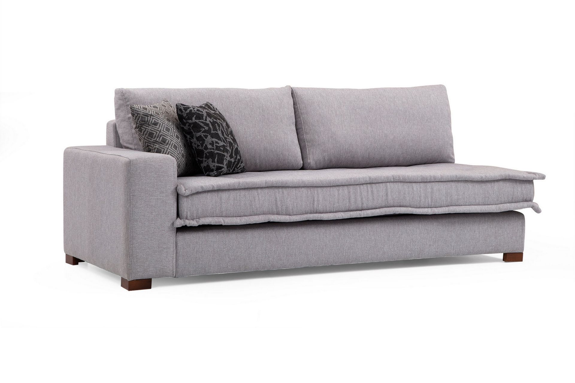 Sofa m. Divan Lenaria 4-seters - Lysegrå - Møbler - Sofaer - Sofaer med sjeselong - 4 seters sofa med divan