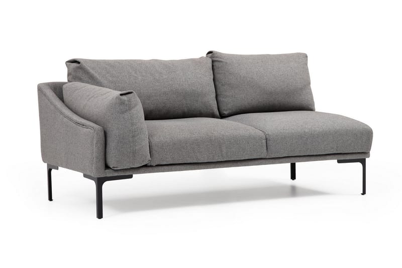 Sofa m. Divan Lumsden 4-seters - Grå - 4 seters sofa med divan - Sofaer med sjeselong