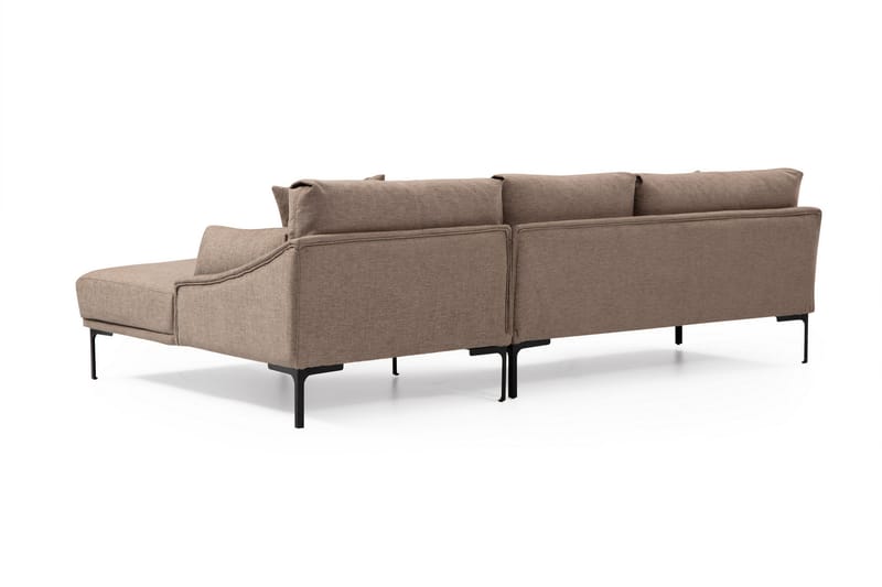 Sofa m. Divan Lumsden 4-seters - Mocha - 4 seters sofa med divan - Sofaer med sjeselong