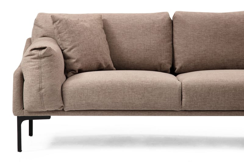 Sofa m. Divan Lumsden 4-seters - Mocha - 4 seters sofa med divan - Sofaer med sjeselong