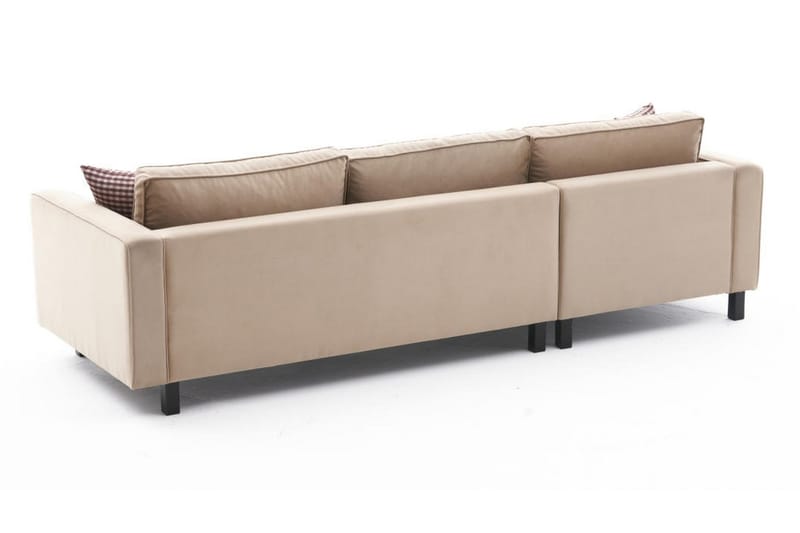 Sofa m. Divan Vivianna 4-seters - Beige - 4 seters sofa med divan - Sofaer med sjeselong