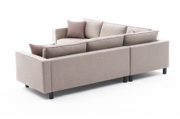 Sofa m. Divan Vivianna 4-seters - Krem - Møbler - Sofaer - Sofaer med sjeselong - 4 seters sofa med divan