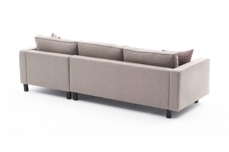 Sofa m. Divan Vivianna 4-seters - Krem - 4 seters sofa med divan - Sofaer med sjeselong