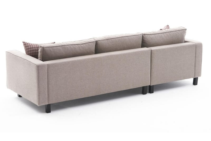 Sofa m. Divan Vivianna 4-seters - Krem - 4 seters sofa med divan - Sofaer med sjeselong